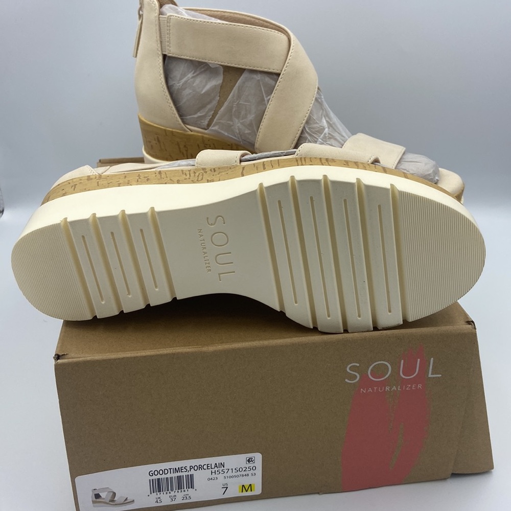 Naturalizer SOUL Goodtimes Wedge Sandal - Size 7M - Picture 13 of 14